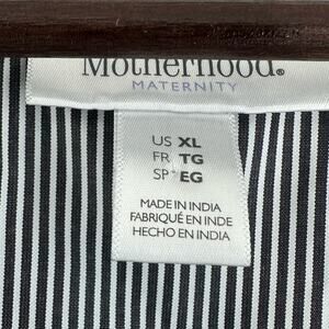 Motherhood Maternity Striped Wrap Blouse XL Professional Workwear Office Career